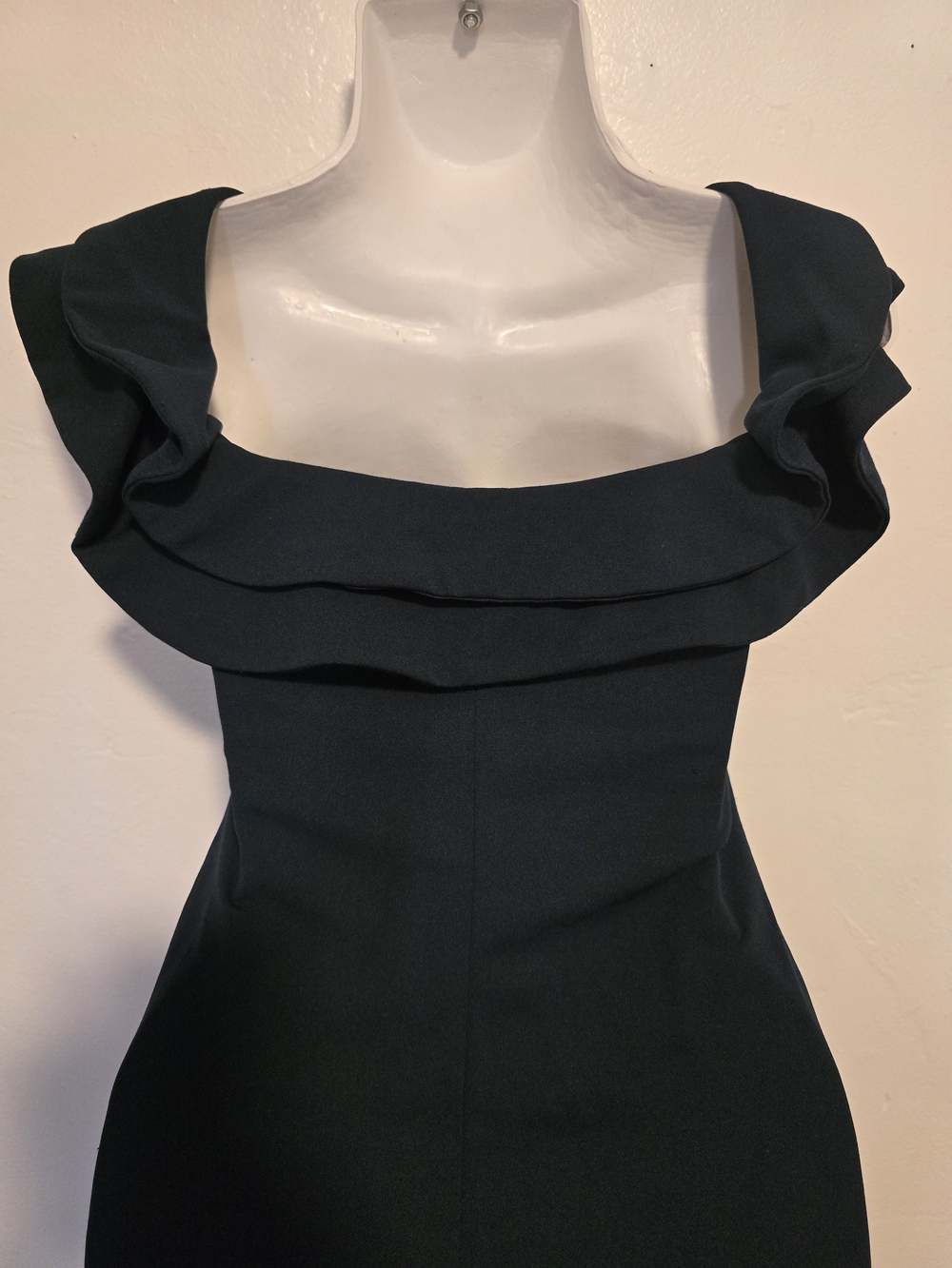 Mind Code - Ruffle-Trim Bodycon Mini Dress - Picture 8 of 12